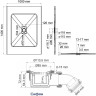 Душевой поддон WASSERKRAFT MAIN 41T37